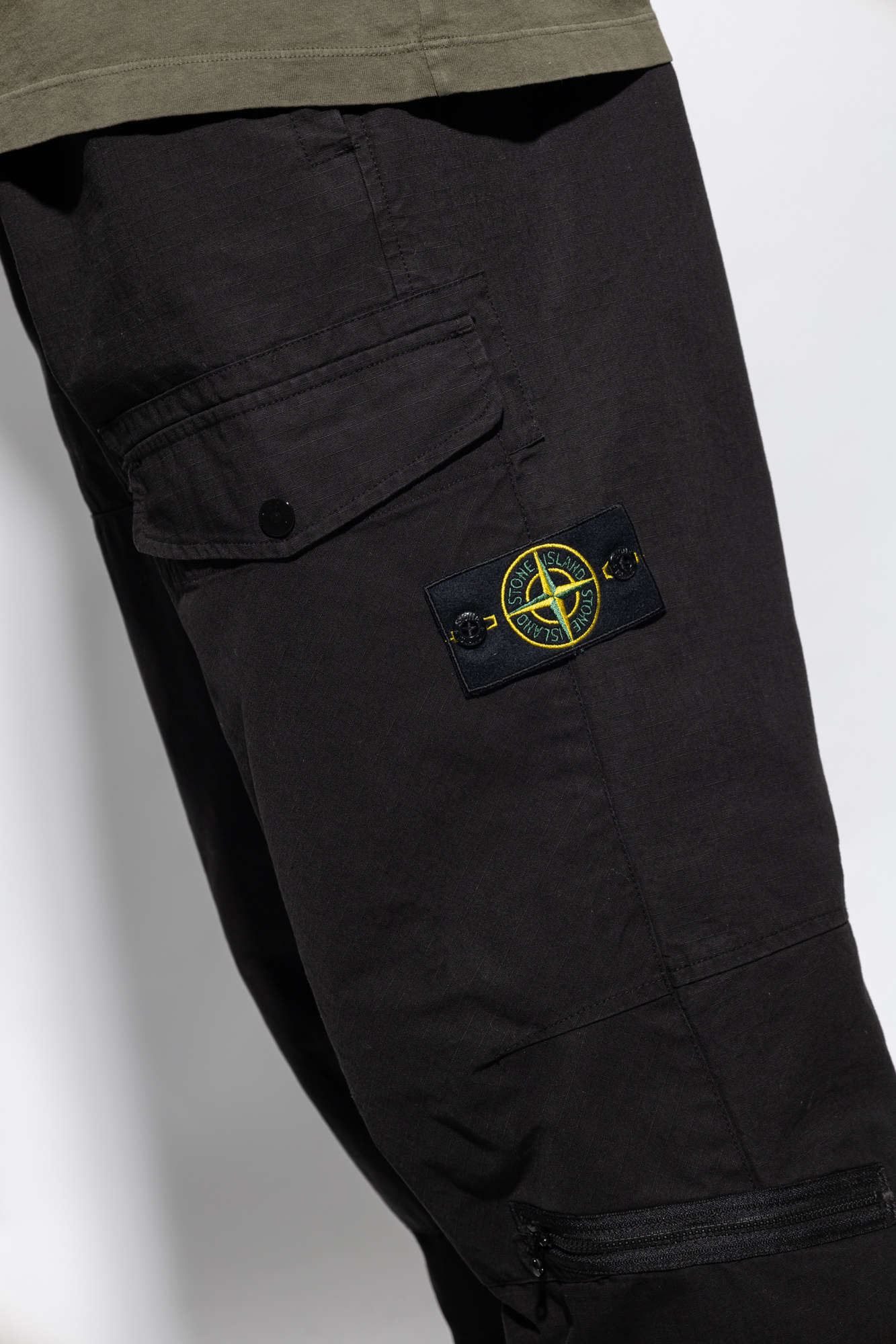 Black Cargo trousers Stone Island - Vitkac GB